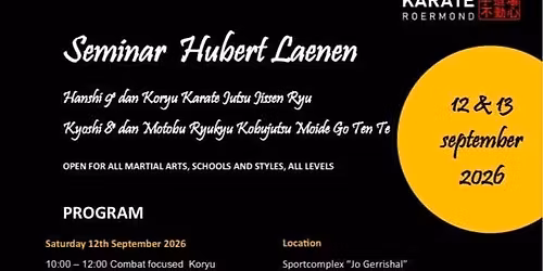 International Seminar Hubert Laenen — lezing in Roermond