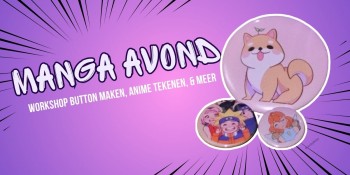 Manga-avond: Maak je eigen button — familie-kids in Roermond